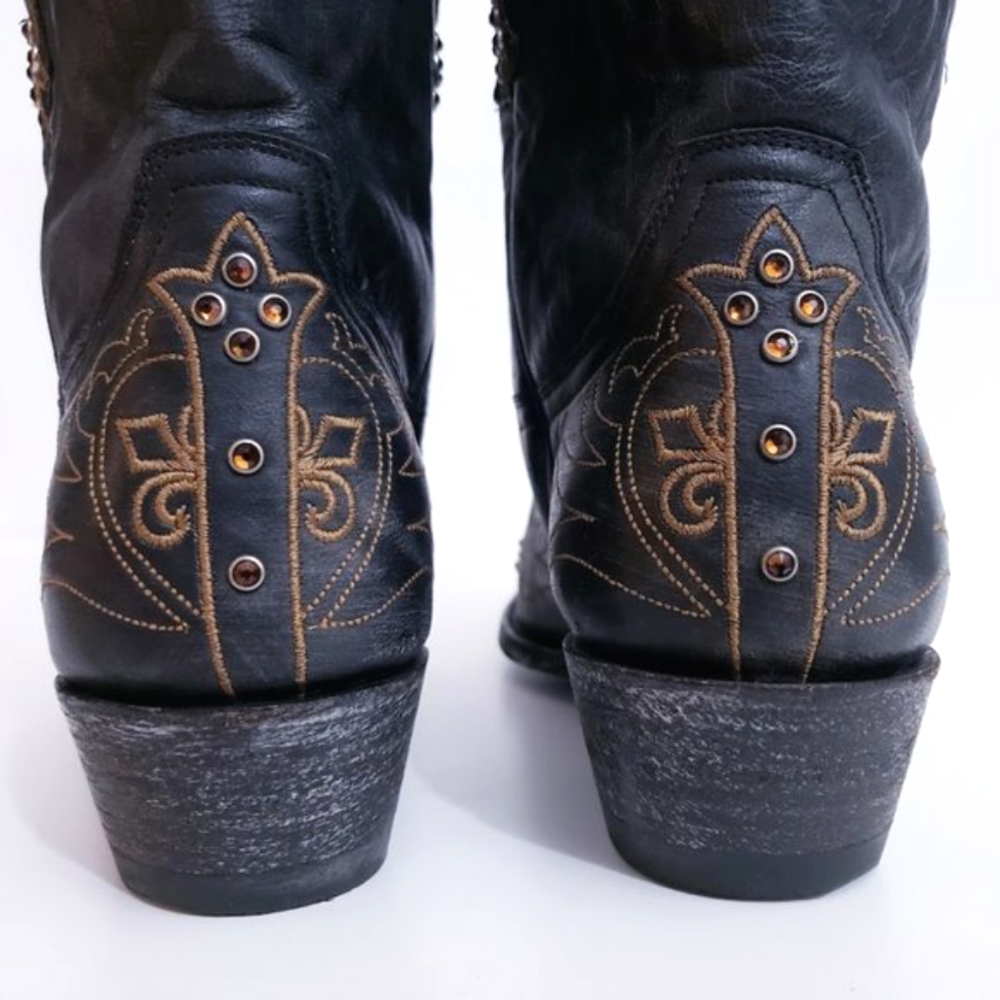 OLD GRINGO MILAGROS CROSS BOOTS WITH CRYSTALS - Picture 8 of 9